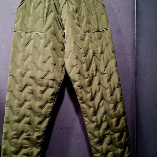 카키색 퀼팅 누빔 바지남여공용 XL 새상품