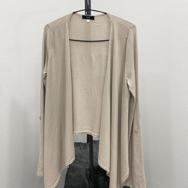 Drape Roll-Up Sleeve Cardigan