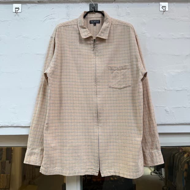Cubic Measure 체크 셔츠 집업 자켓 L