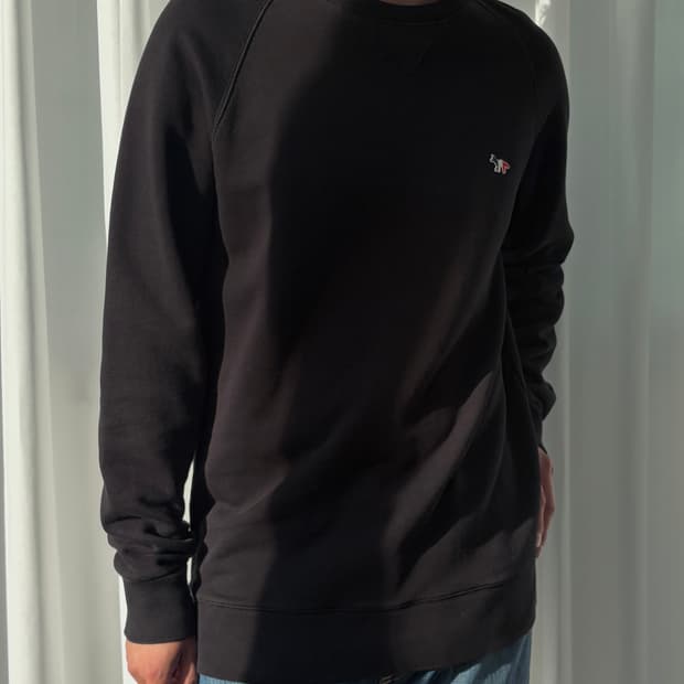 [L]메종 키츠네 트리컬러 폭스 패치 맨투맨 black