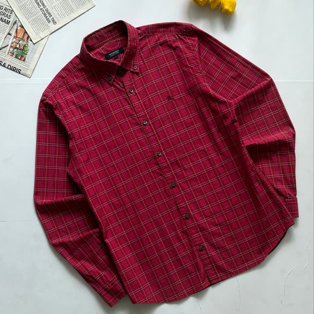 Burberry 버버리 블랙 라벨 레드 체크 셔츠