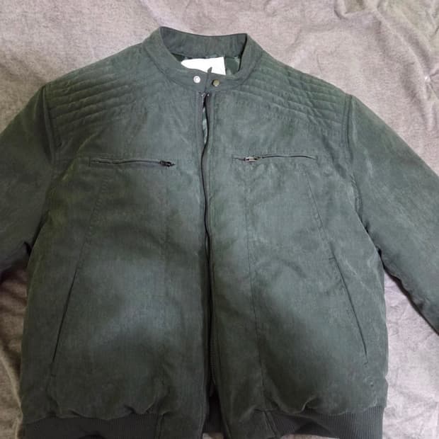 스웨이드 봄버 자켓