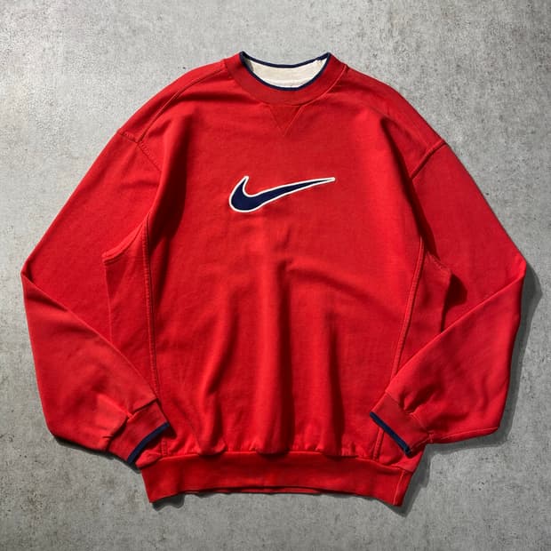 [US S] 90s Nike 나이키 올드스쿨 빅 스우시 스웻셔츠