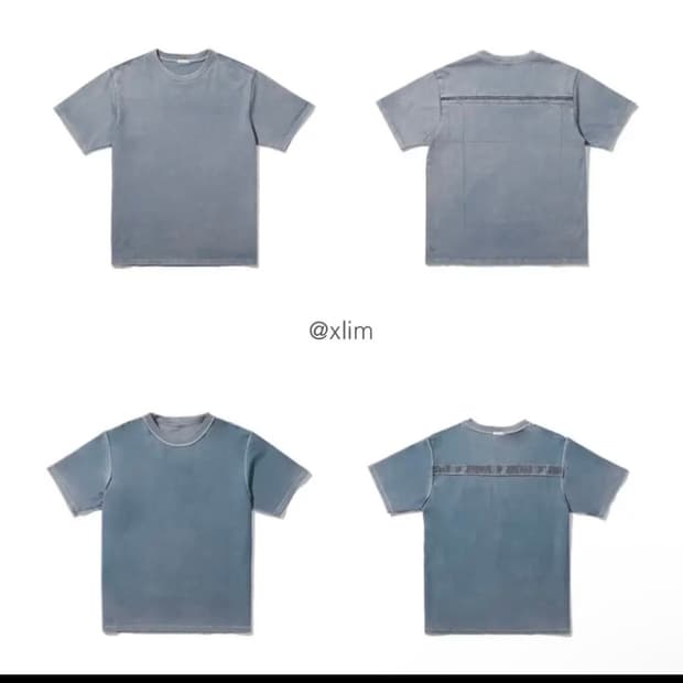 엑슬림 시놉시스 다이드 티셔츠 2사이즈블루