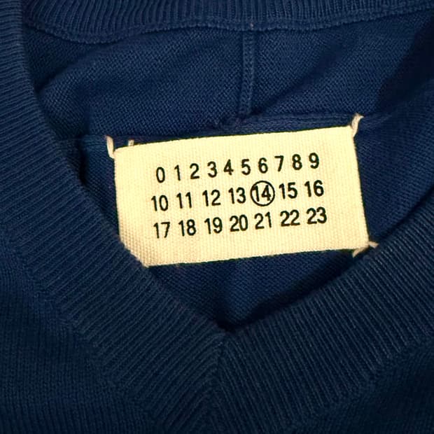 [S] 메종 마르지엘라 봄 니트 100% 코튼 in 🔵