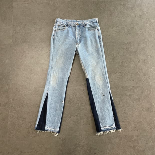 빈티지 칼하트 플레어 데님 팬츠