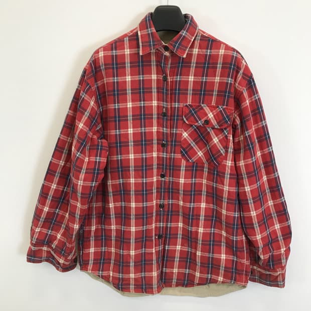 CELIO 리버시블 양면 체크 워크셔츠자켓 [105]