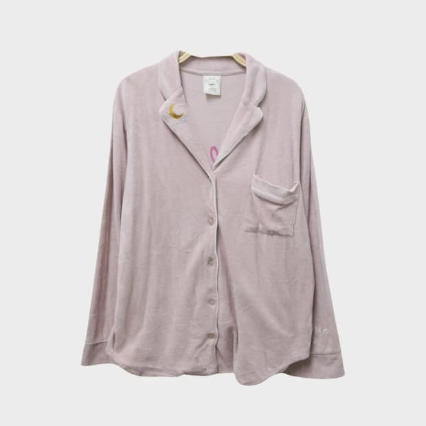 젤라또피케 딸기우유 자수 잠옷 셔츠 상의 61710