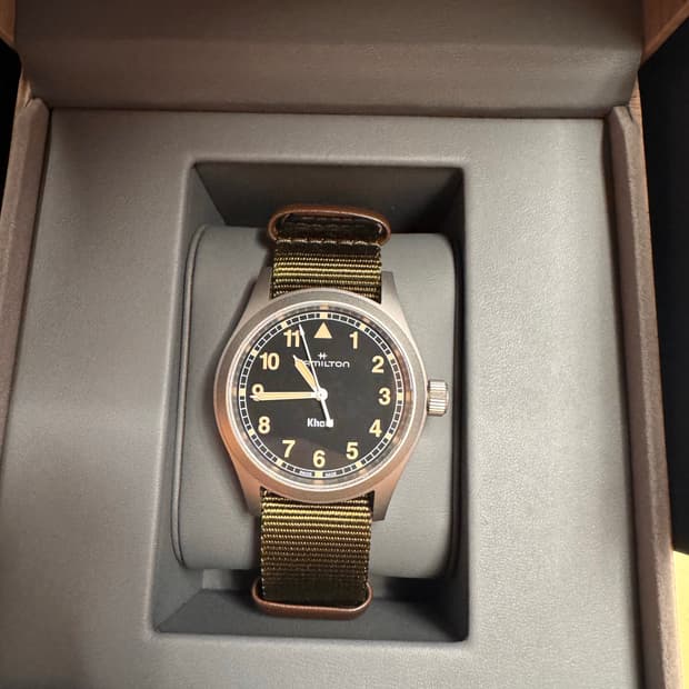 38mm 해밀턴 카키필드 쿼츠