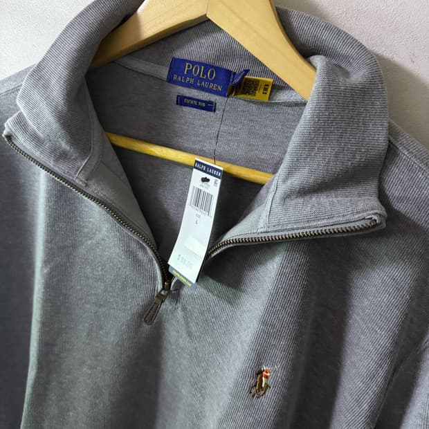 폴로 랄프로렌 하프집업 그레이 L (남성 105정도)
