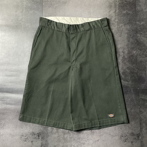 DICKIES 디키즈42283 카키 버뮤다 워크 하프팬츠 A01142