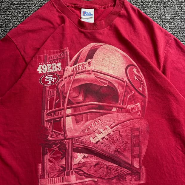 90s 프로 플레이어 NFL 센프란시스코 49ers 티셔츠 3711