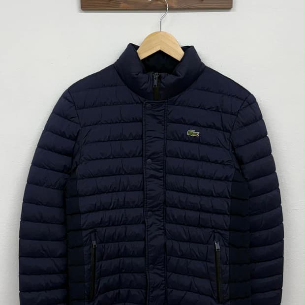 [48] 라코스테 네이비 덕다운 자켓 경량패딩