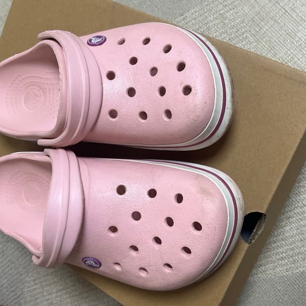 크록스 핑크 클로그 230-235