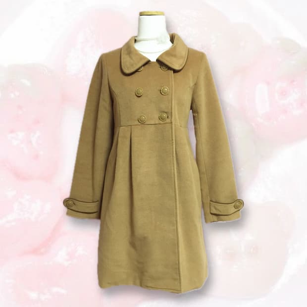 빈티지 초코카라멜 라떼갸루 코트