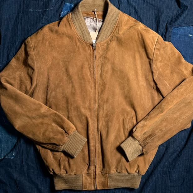 80-90's London Fog 스웨이드 봄버 자켓 XL