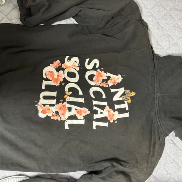 안티소셜소셜 사쿠라 벚꽃 후드집업