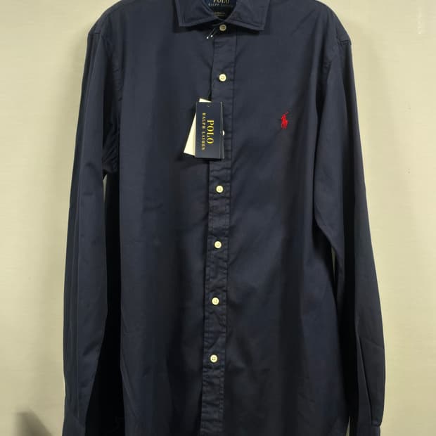 폴로랄프로렌 코튼 네이비 셔츠 새상품 M