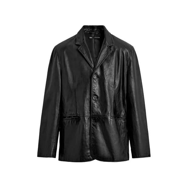 [M] ZARA 자라 릴렉스핏 양가죽 블레이저 새상품