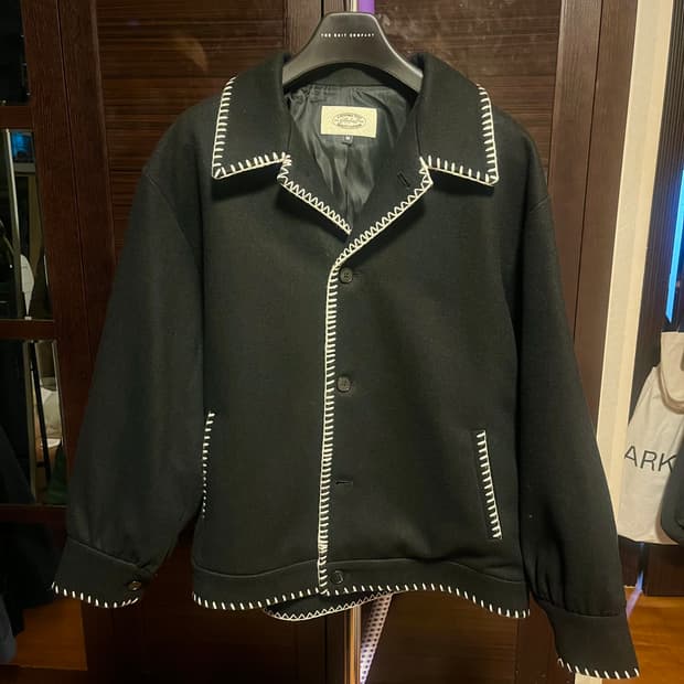 [남성M]암피스트 웨스턴 울자켓 블랙