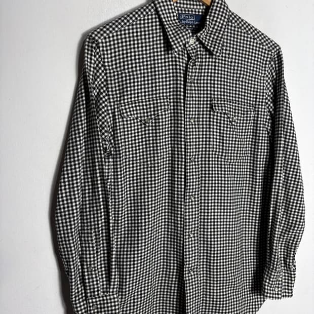 폴로 웨스턴 체크 셔츠