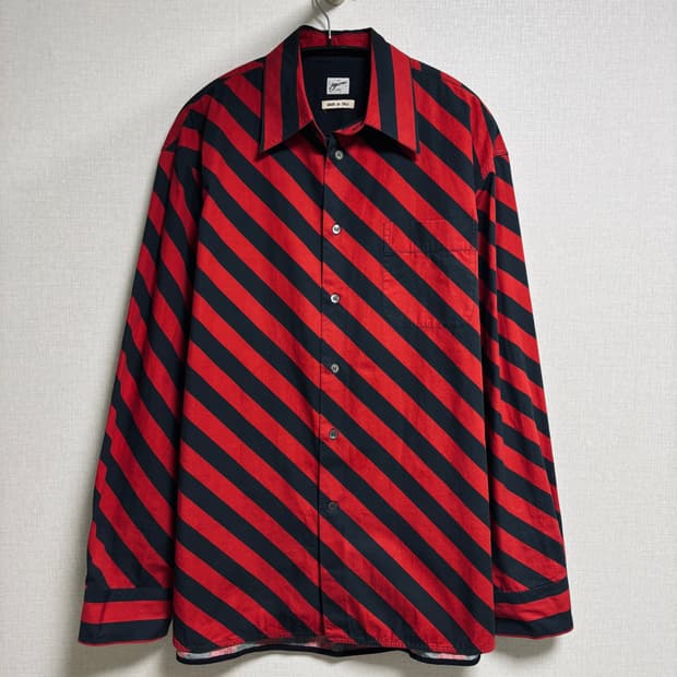 MARNI 마르니 스트라이프 패턴 코튼 셔츠