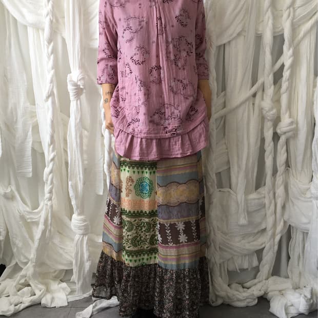 Pattern point blouse