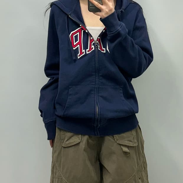 Gap 갭 네이비 후드집업