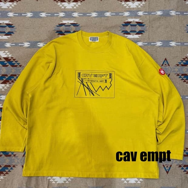 [L] 카브엠트 오버다이드 데저트 헤비 롱슬리브 티셔츠 - 23S