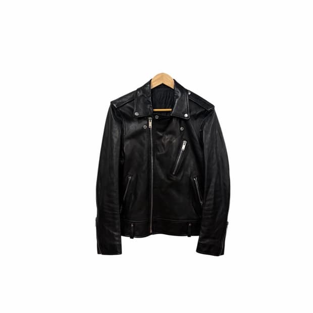 솔리드옴므 램스킨 라이더자켓 48