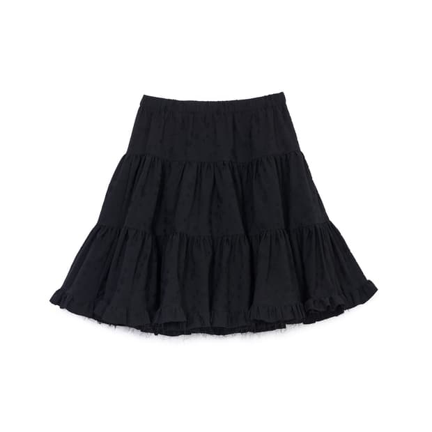 cosmoss FLORAL BALLERINA SKIRT (BLACK)
