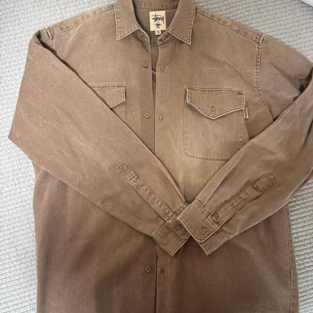 90s 올드스투시 크라운탭 셔츠