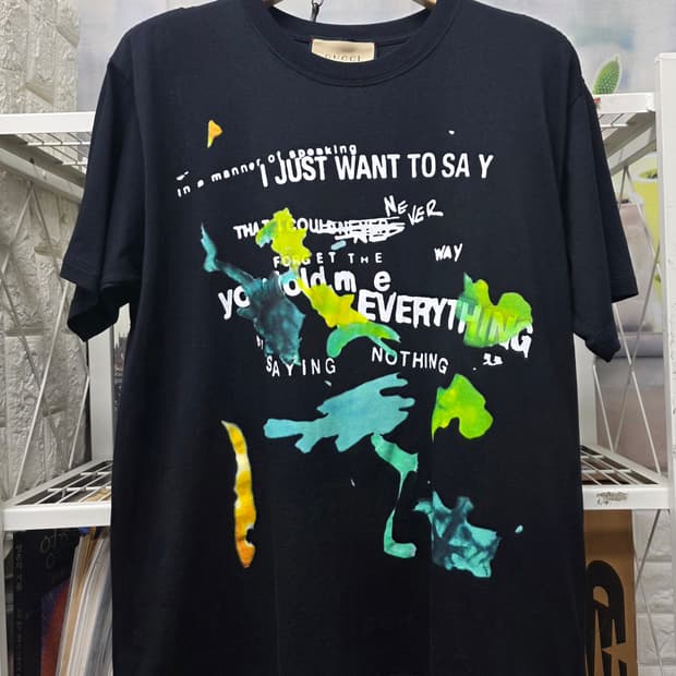 구찌 남성 반팔티 100 그래픽 프린터 반팔티셔츠 MM72