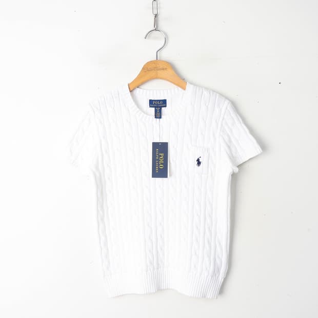 44/새상품 폴로 코튼 케이블 니트