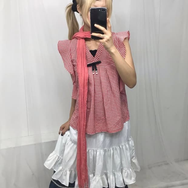 ✿레드 체크 러블리 set ✿