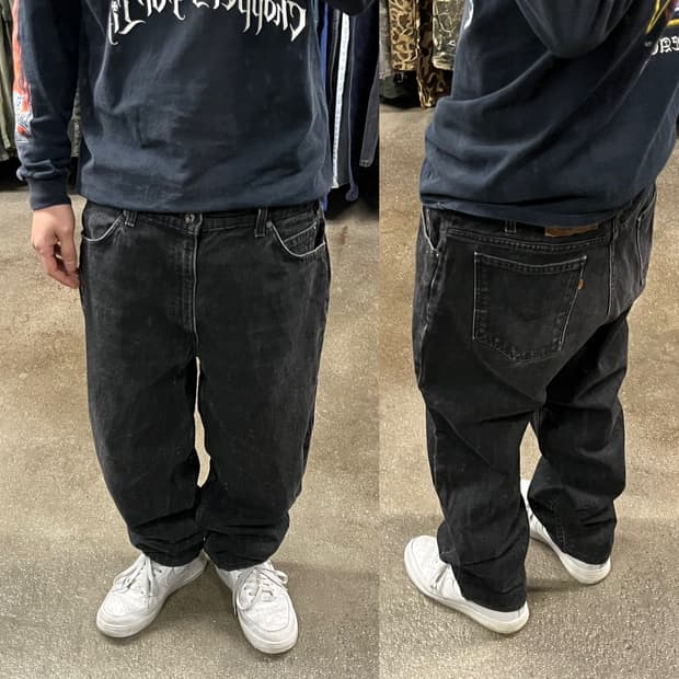 90s USA 리바이스550 블랙진 (37“)