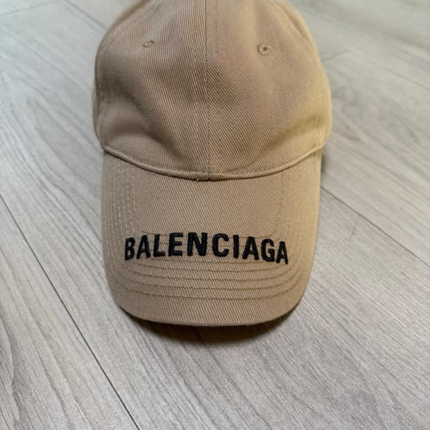 발렌시아가 볼캡 베이지