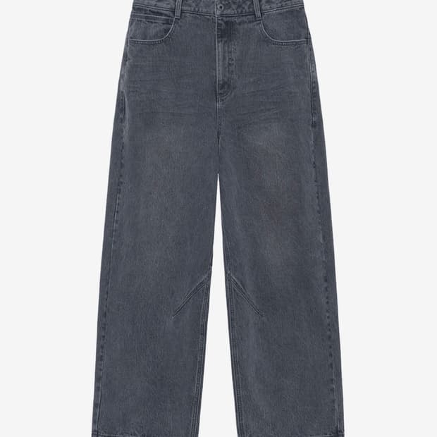 인사일런스 체인트윌 벌룬핏 데님 팬츠 WASHED BLACK M사이즈