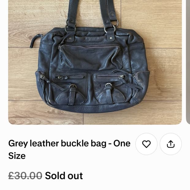 영국 빈티지 soph's shop 가죽가방