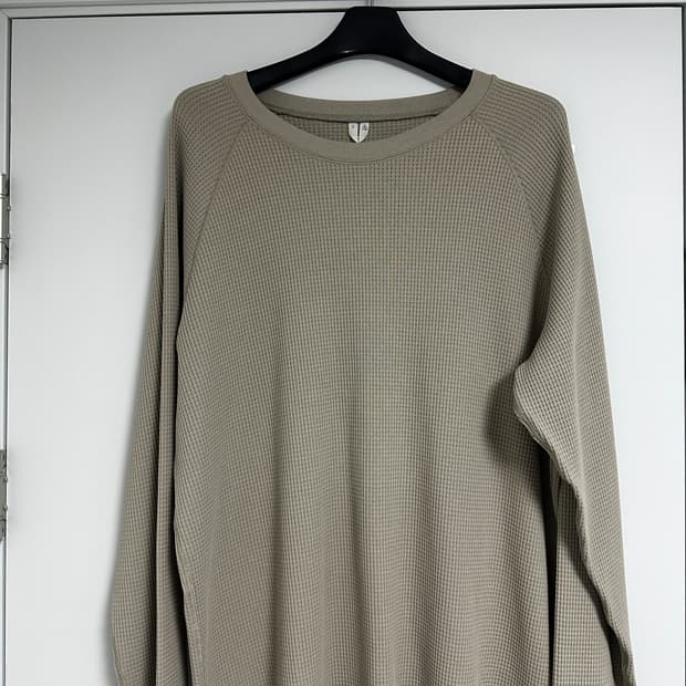 [아르켓] 남자 와플 롱슬리브 티셔츠