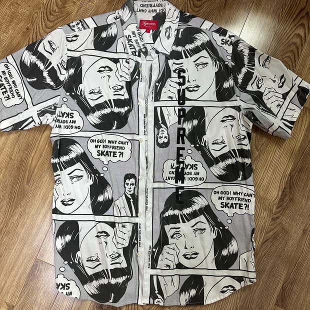 슈프림 트레셔 보이프렌드 셔츠 화이트 L