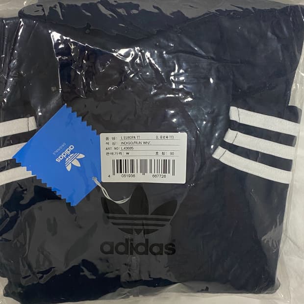 새상품 아디다스 L 유로파 TT 져지 네이비