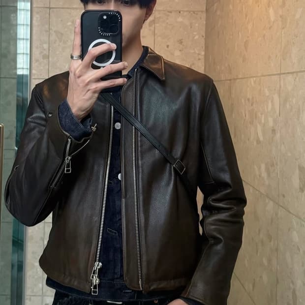 토니웩 가죽자켓 판매합니다 [주우재 착용]