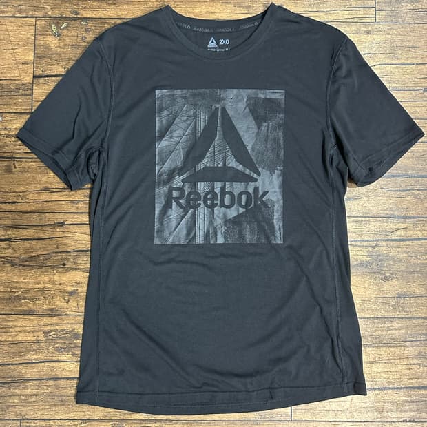 리복 일본판 SUPREMIUM TEE 빅로고 기능성 반팔티 실측 M-L