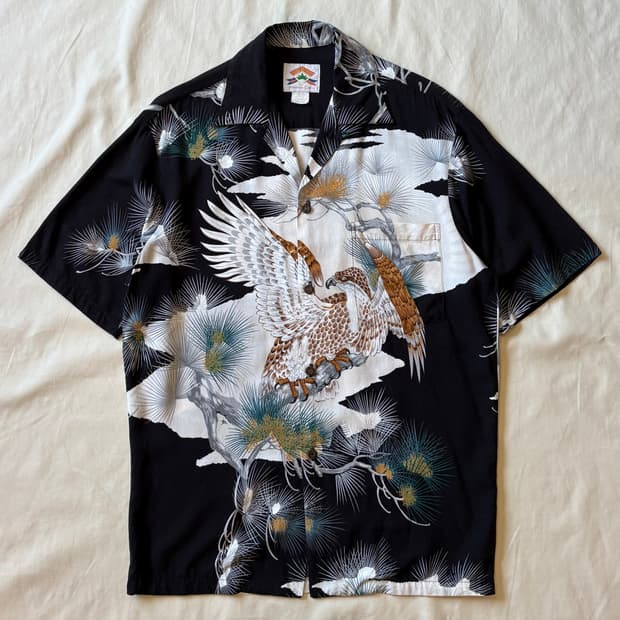 [S/97] 80s USA 레이온 하와이안 셔츠