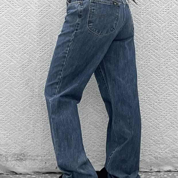 유니클로 U 르메르 모던 캐주얼 진청 데님팬츠 30인치 C08420