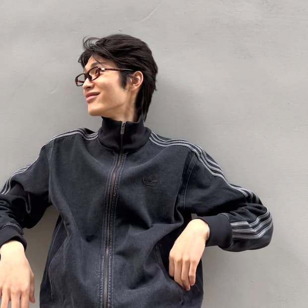 Adidas Denim Firebird Track Top