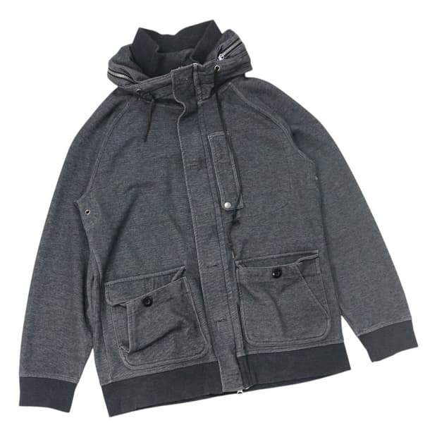 빔즈 하이넥 유틸리티 후드 집업 자켓