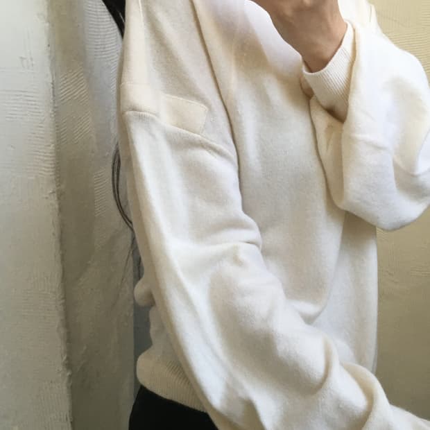 Tom Ford 톰포드 아이보리 캐시미어 터틀넥 니트