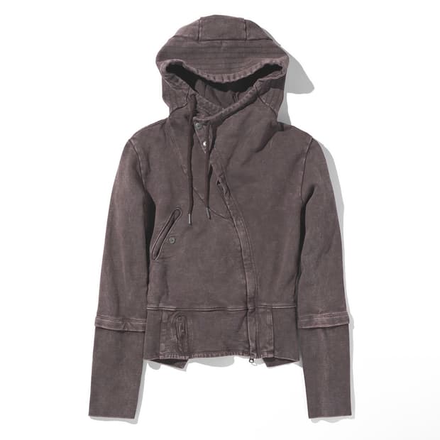 새상품) 미스치프 asymmetric 후드집업 퍼플브라운 M